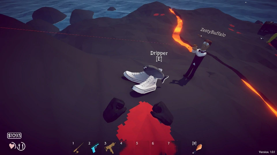 The Volcano island: the volcano with the military and research base at its foot